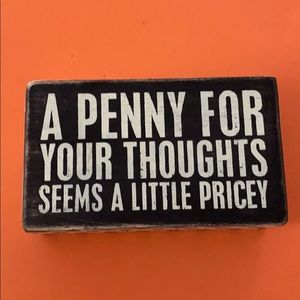 Primitives by Kathy decorative sign 3”x4”